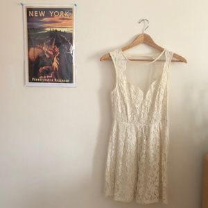 NWT Urban Outfitters White Lace Graduation Dress